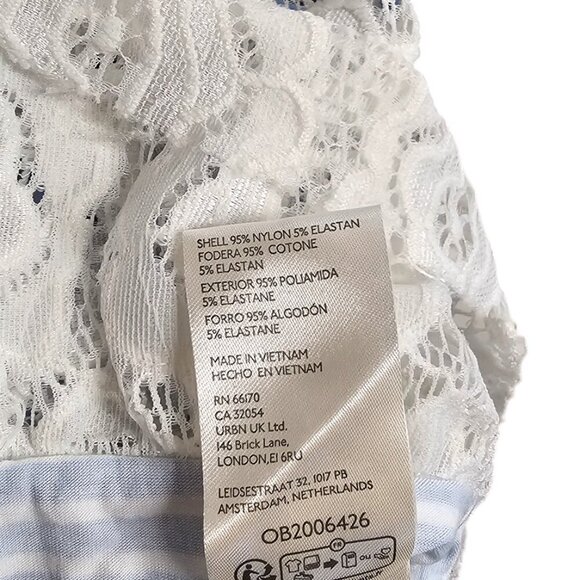 Anthropologie Maeve Lace Overlay Cropped Top Size Large Layer Look Floral NWT - Picture 8 of 9